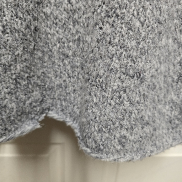EILEEN FISHER Wool Slub Turtleneck Heather Grey SzLg - Picture 7 of 13
